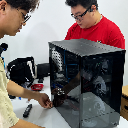 Onsite PC Upgrade Singapore: Lian Li O11 Upgrade with AIO & 7 Fans