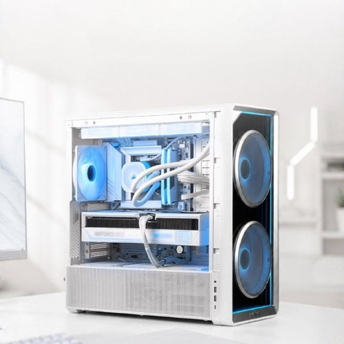 RTX 5090 gaming PC Singapore Lian Li Lancool 207 white Gigabyte Aorus Master ICE built by Mansa Computers