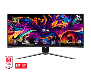 MSI ARSENAL GAMING 34" MAG 341CQP QD-OLED 175Hz Monitor - Mansa Computers