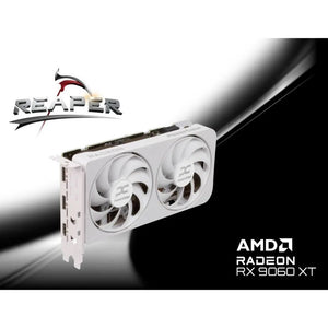 PowerColor RX 9060 XT Reaper White 16GB GDDR6 Graphic Card - Mansa Computers