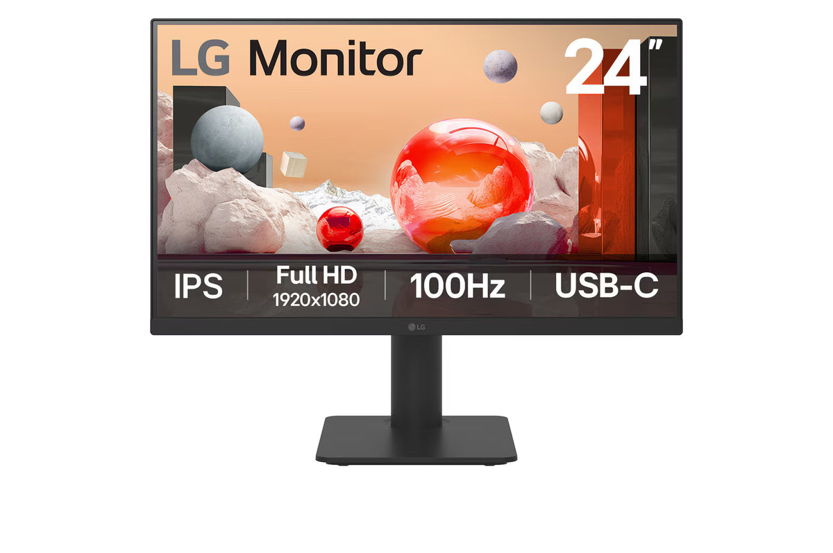 LG 24MS570B-B 23.8” IPS Full HD 1080P 100Hz monitor with USB-C