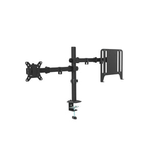 SS02-42DL Single Monitor Bracket with Laptop Mount (Single Pole) - Mansa Computers