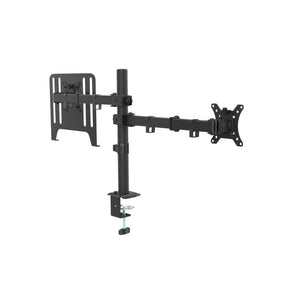 SS02-42DL Single Monitor Bracket with Laptop Mount (Single Pole) - Mansa Computers