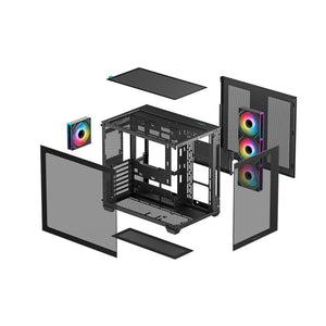 DeepCool CG530 4F Case – 4 ARGB Fans Included
