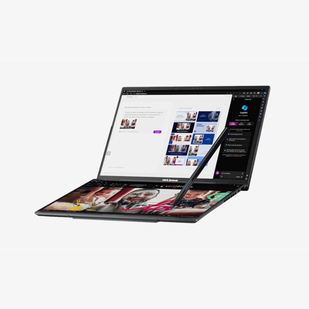 Dual-screen mode (With virtual keyboard)