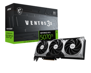 MSI GeForce RTX 5070 Ti 16GB Ventus 3X OC Graphics Card - Mansa Computers