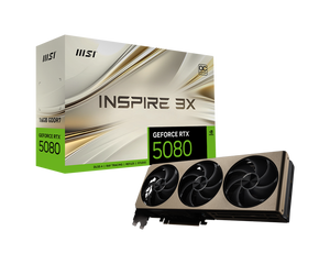 MSI GeForce RTX 5080 16G INSPIRE 3X OC Graphics Card - Mansa Computers