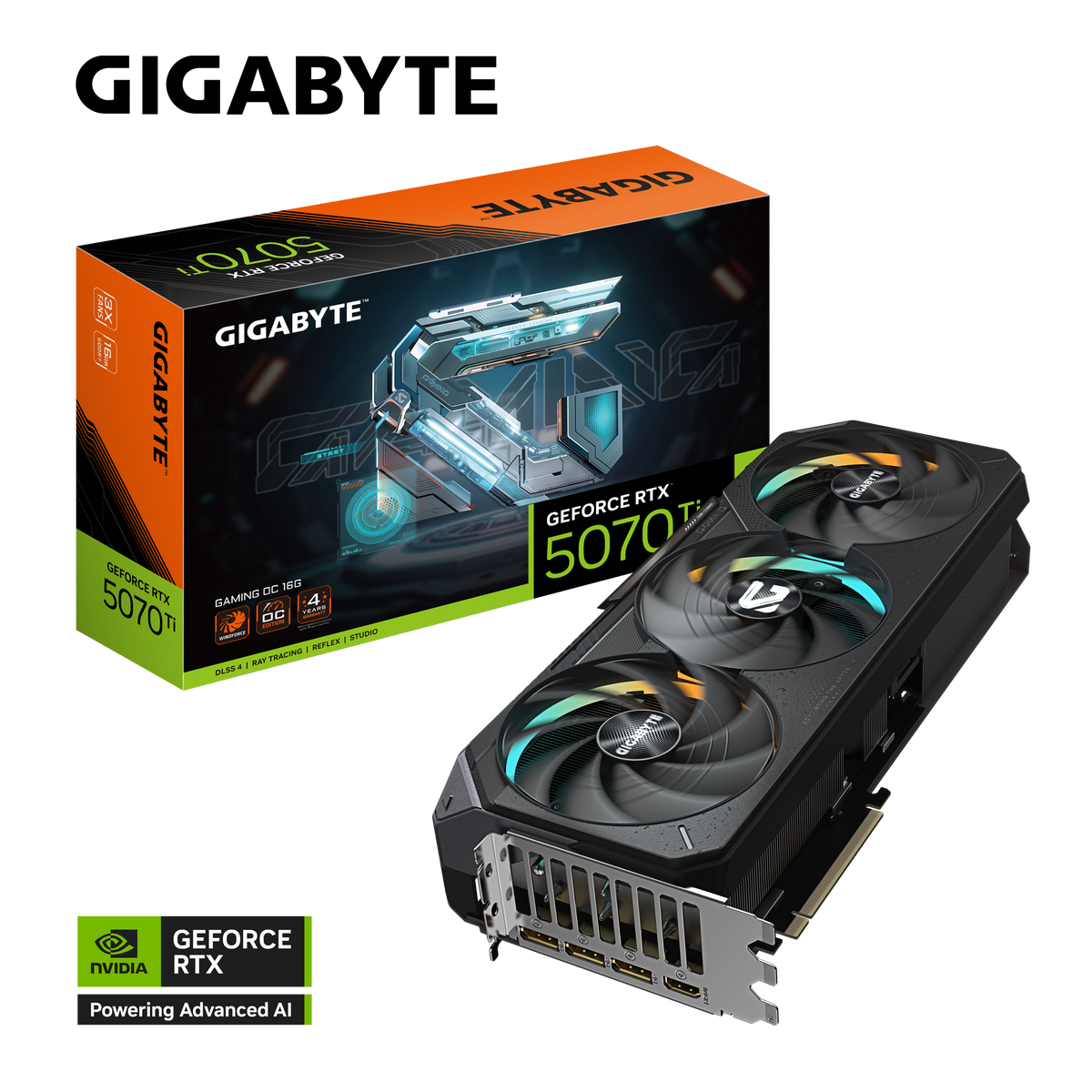 GIGABYTE RTX 5070 Ti GAMING OC 16G