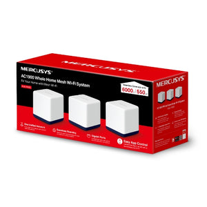 Mercusys Halo H50G AC1900 Whole Home Mesh Wi-Fi System Router (3-pack) - Mansa Computers