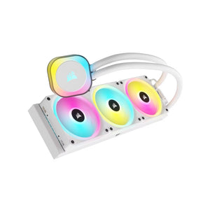 CORSAIR iCUE LINK H150i RGB White Liquid CPU Cooler - QX120 RGB Fans - 360mm Radiator - Mansa Computers