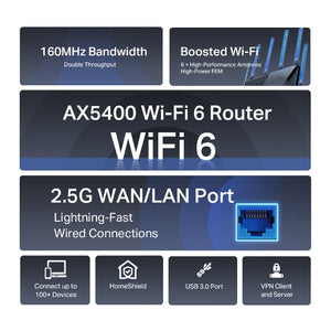 TP-Link Archer AX72 Pro AX5400 WiFi 6 Router - Mansa Computers