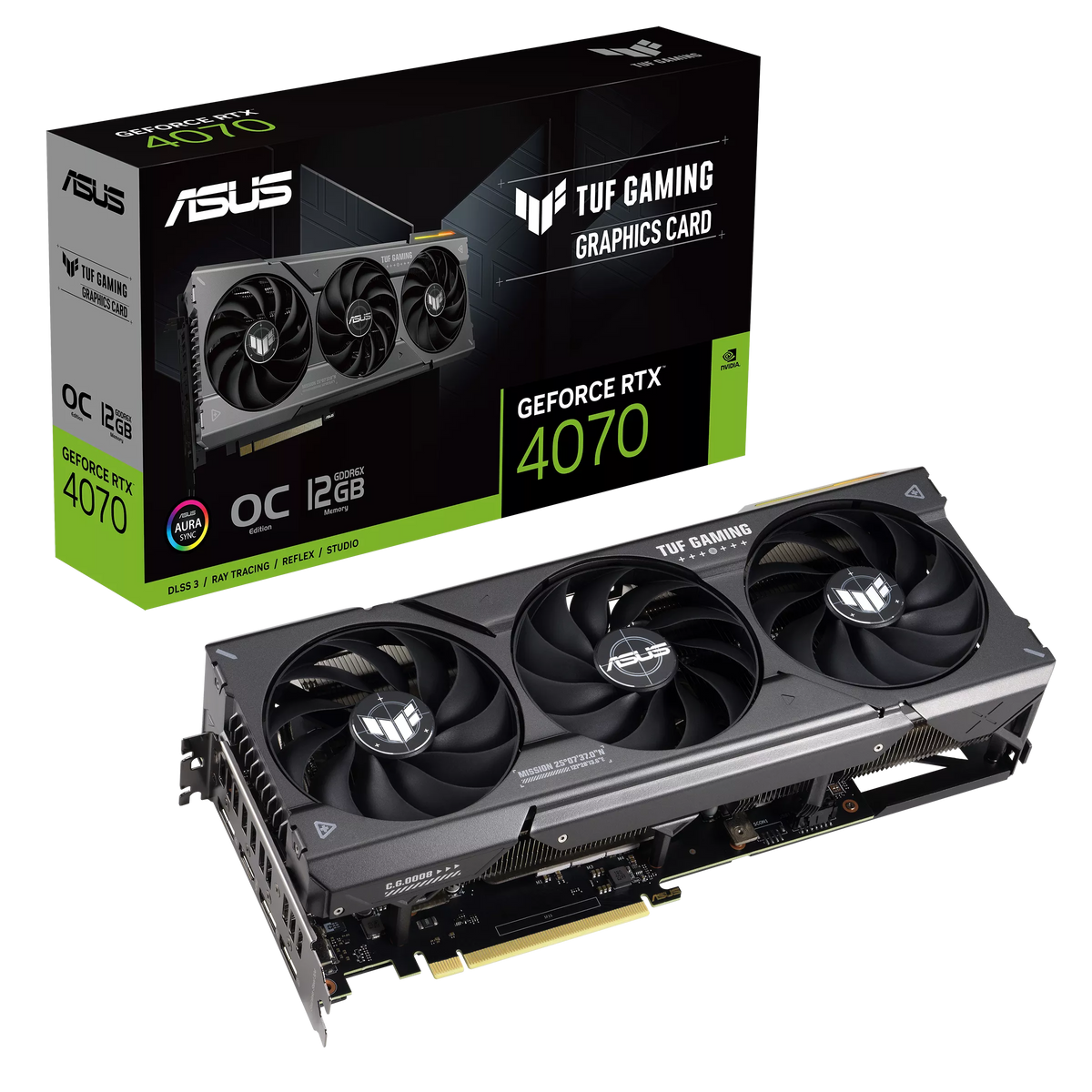 Asus RTX 4070 12 GB TUF Gaming OC Edition Nvidia GeForce GDDR6X