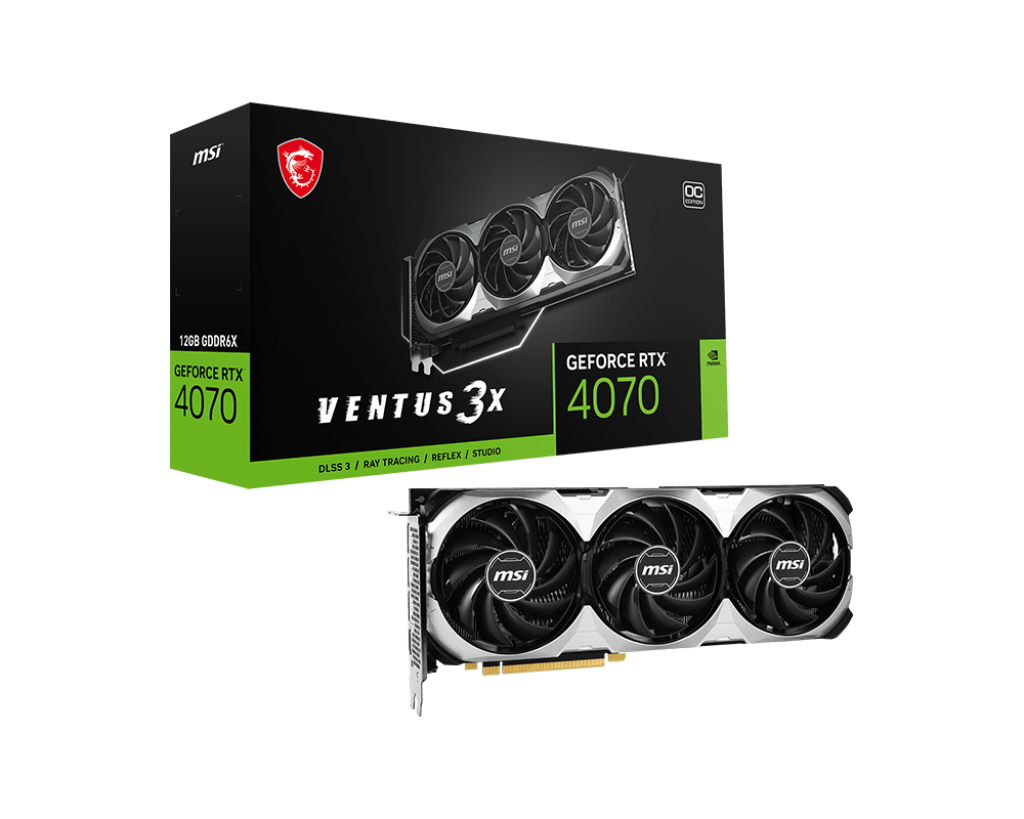 MSI RTX 4070 Ventus 3X OC Nvidia GeForce GDDR6X