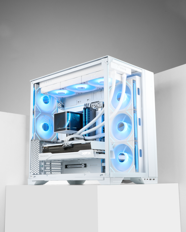 RX 9070 XT Gaming PC Singapore — XFX Swift White, Ryzen 7 7800X3D, $4,475 SGD