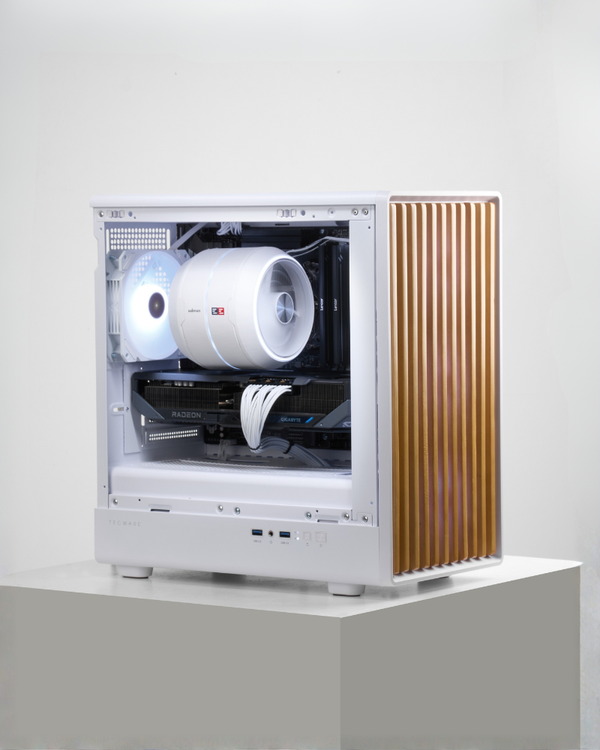 Custom Gaming PC Singapore Tecware Timber M White, RX 9070 XT, Ryzen 7 7800X3D, $3,285 SGD