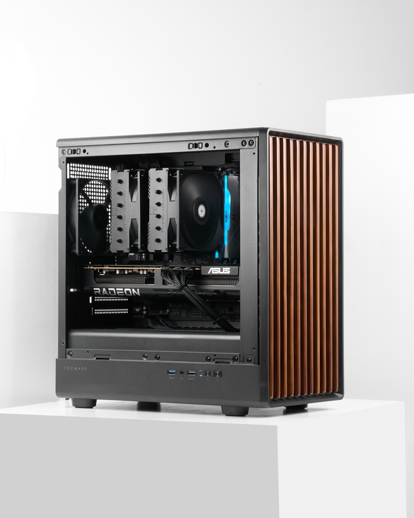Compact mATX Gaming PC Singapore — RX 9070 XT, Ryzen 7 7700, $3,500 SGD