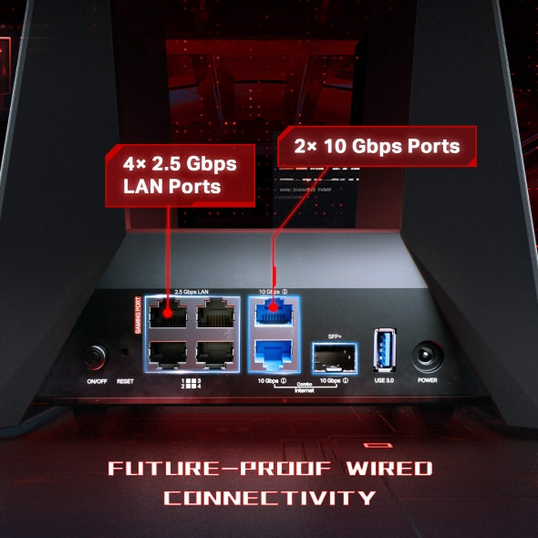 TP-Link Archer GE800 BE19000 Tri-Band Wi-Fi 7 Gaming Router - Mansa Computers