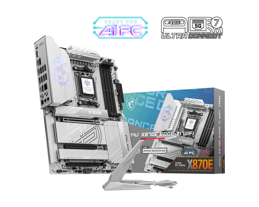 MSI MPG X870E EDGE TI Wi-Fi 7 & Bluetooth DDR5 ATX Motherboard