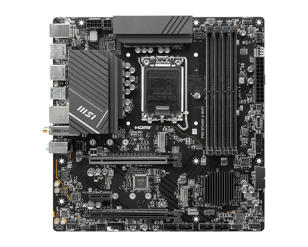 MSI B760M-A Pro Wi-Fi & Bluetooth DDR5 MATX Motherboard - Mansa Computers