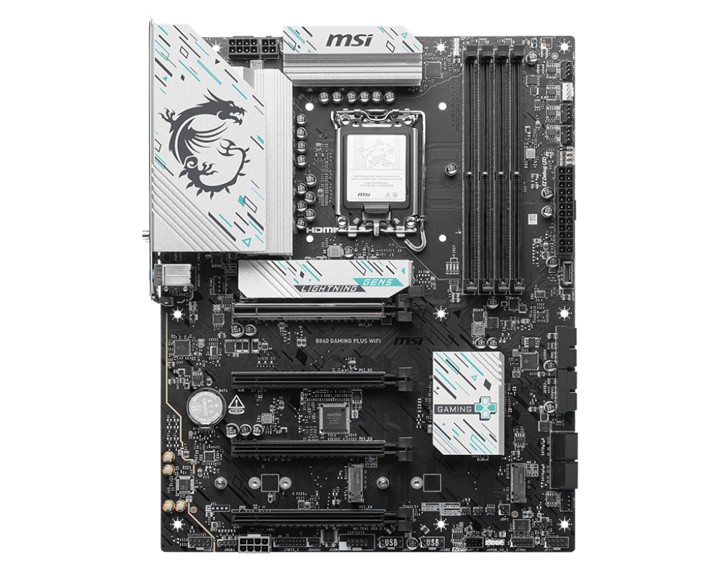 MSI B860 Gaming Plus Wi-Fi 7 & Bluetooth DDR5 ATX Motherboard - Mansa Computers