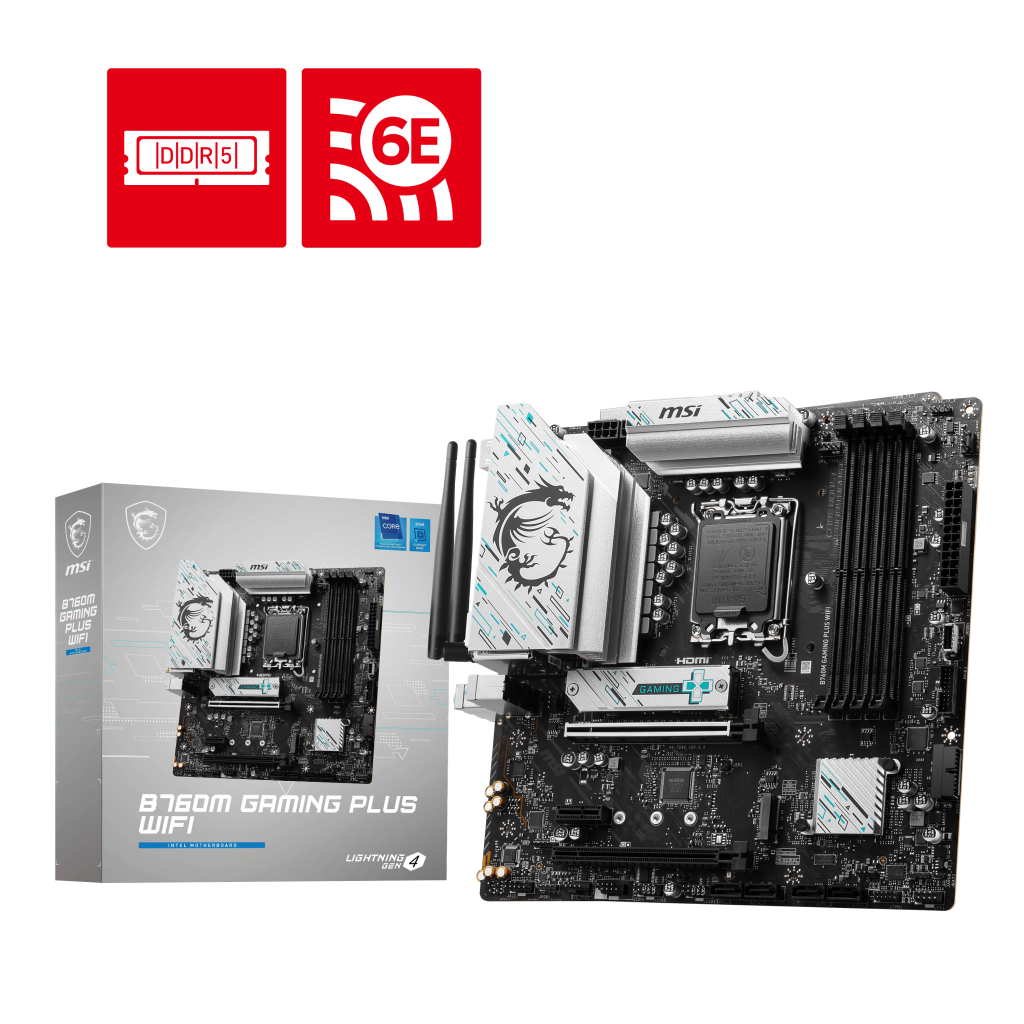 MSI B860M Gaming Plus Wi-Fi 7 & Bluetooth DDR5 MATX Motherboard - Mansa Computers