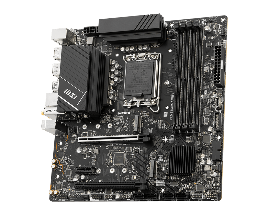 MSI B760M-A Pro Wi-Fi & Bluetooth DDR5 MATX Motherboard - Mansa Computers
