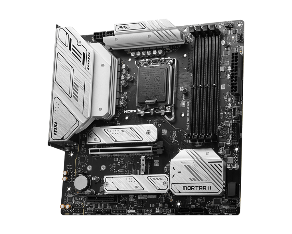 MSI B760M MAG Mortar II WIFI 6E & Bluetooth DDR5 MATX Motherboard - Mansa Computers