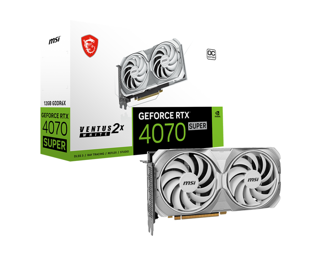MSI RTX 4070 Super 12 GB Ventus 2X OC White