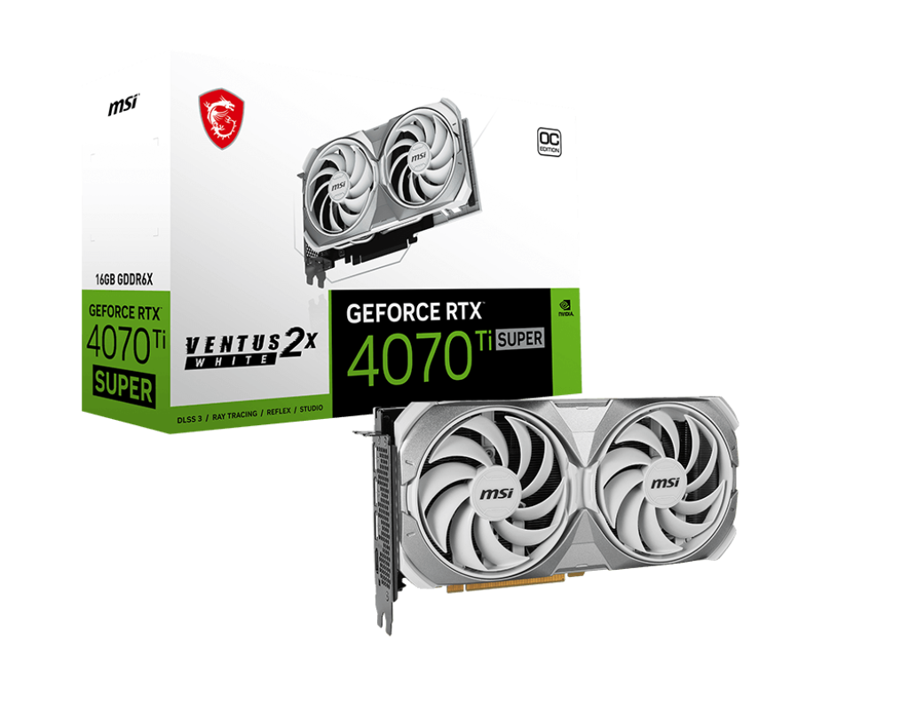 MSI RTX 4070 Ti Super 16 GB Ventus 2X OC White - Mansa Computers