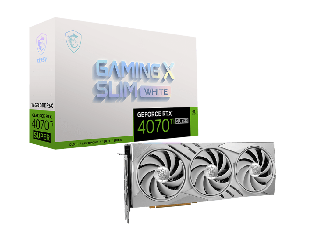 MSI RTX 4070 Ti Super 16 GB Gaming X Slim White - Mansa Computers