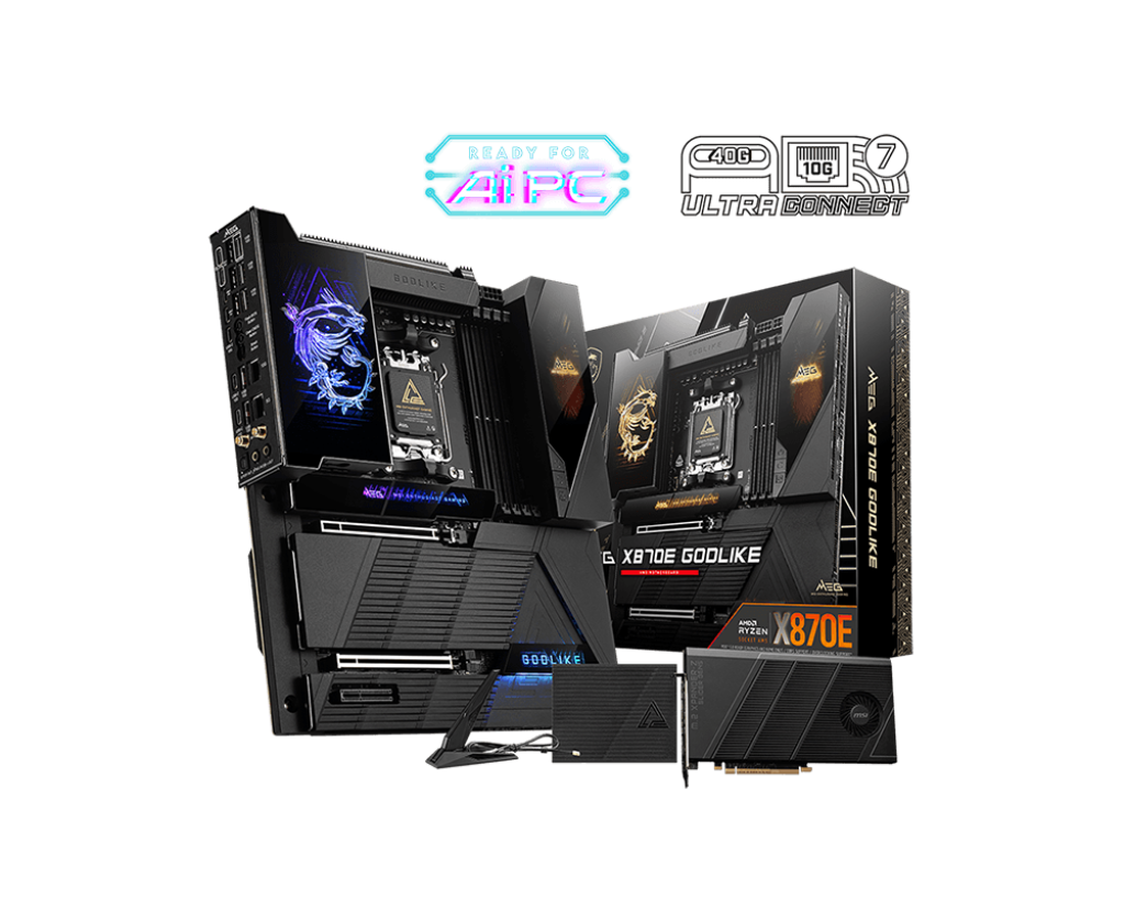 MSI X870E MEG GODLIKE Wi-Fi 7 & Bluetooth DDR5 E-ATX Motherboard - Mansa Computers