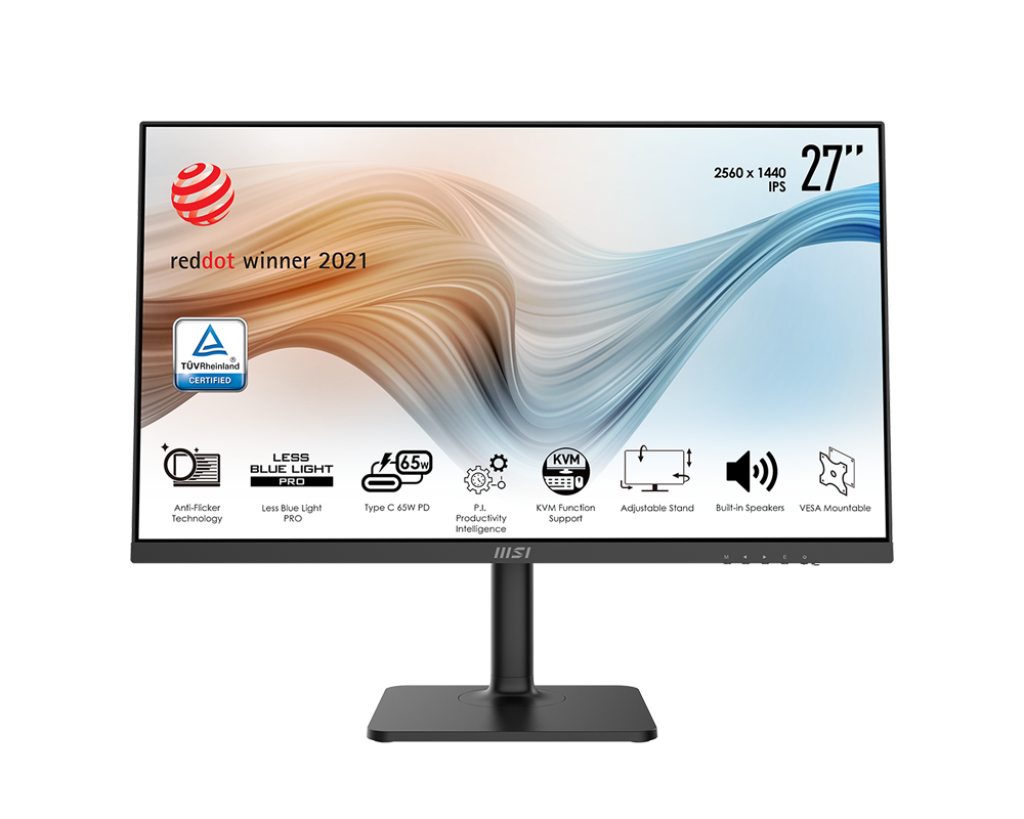 MSI 27" Modern MD272QP IPS 75Hz Business & Productivity Monitor - Mansa Computers