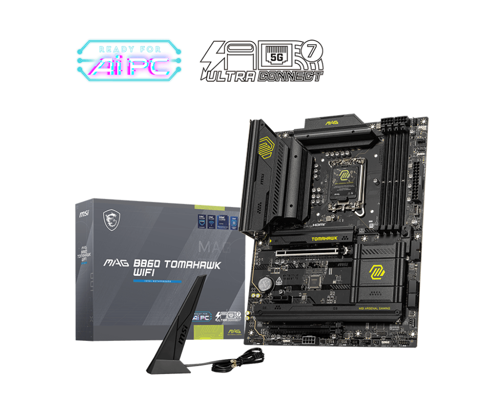 MSI B860 MAG Tomahawk Wi-Fi 7 & Bluetooth DDR5 ATX Motherboard - Mansa Computers