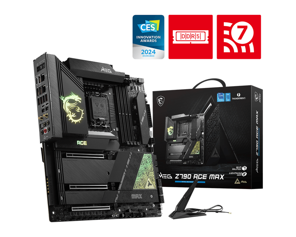 MSI Z790 MEG ACE MAX Wi-Fi 7 & Bluetooth DDR5 E-ATX Motherboard - Mansa Computers