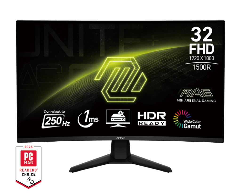 MSI ARSENAL GAMING 32" MAG 32C6X VA 250Hz Monitor - Mansa Computers