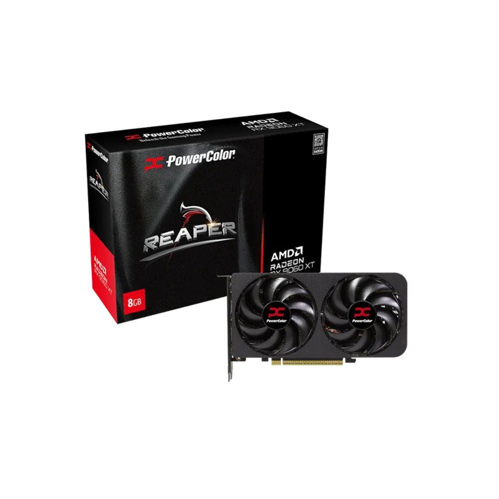 PowerColor RX 9060 XT Reaper 8GB GDDR6 Graphic Card - Mansa Computers