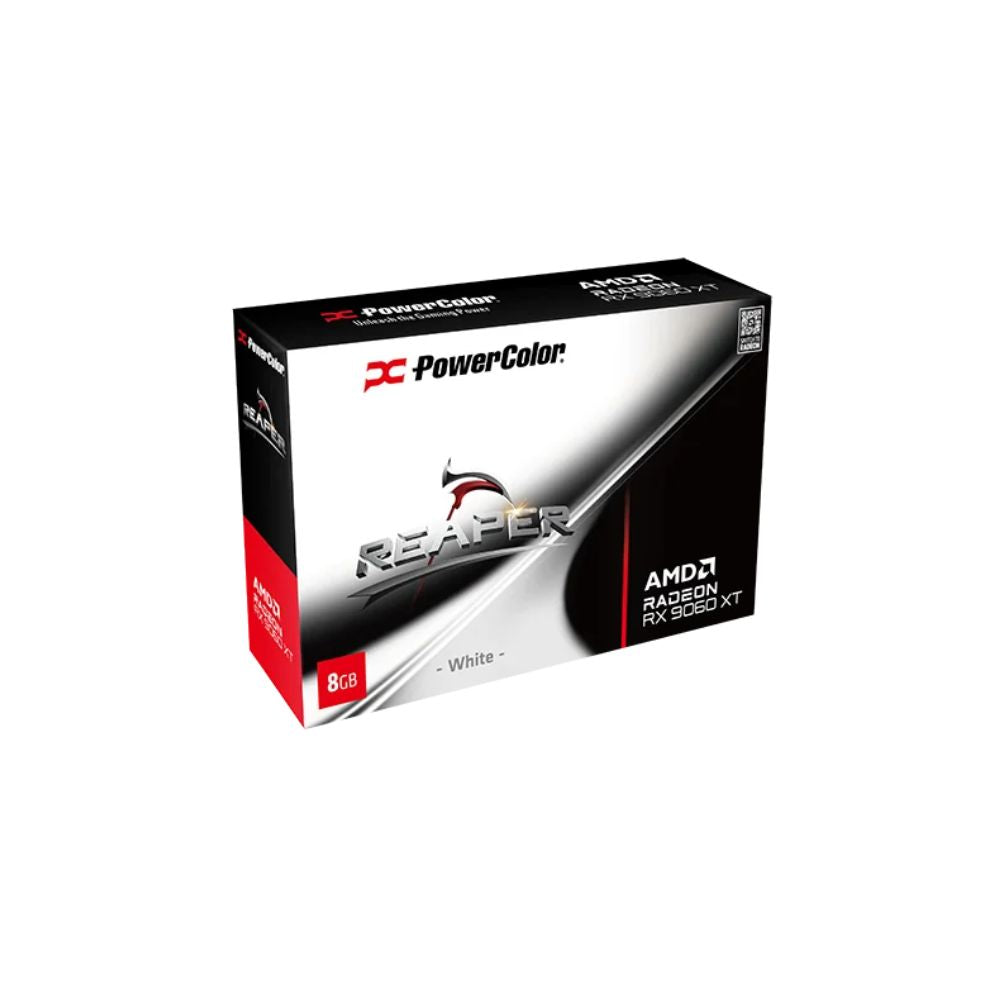 PowerColor RX 9060 XT Reaper White 8GB GDDR6 Graphic Card - Mansa