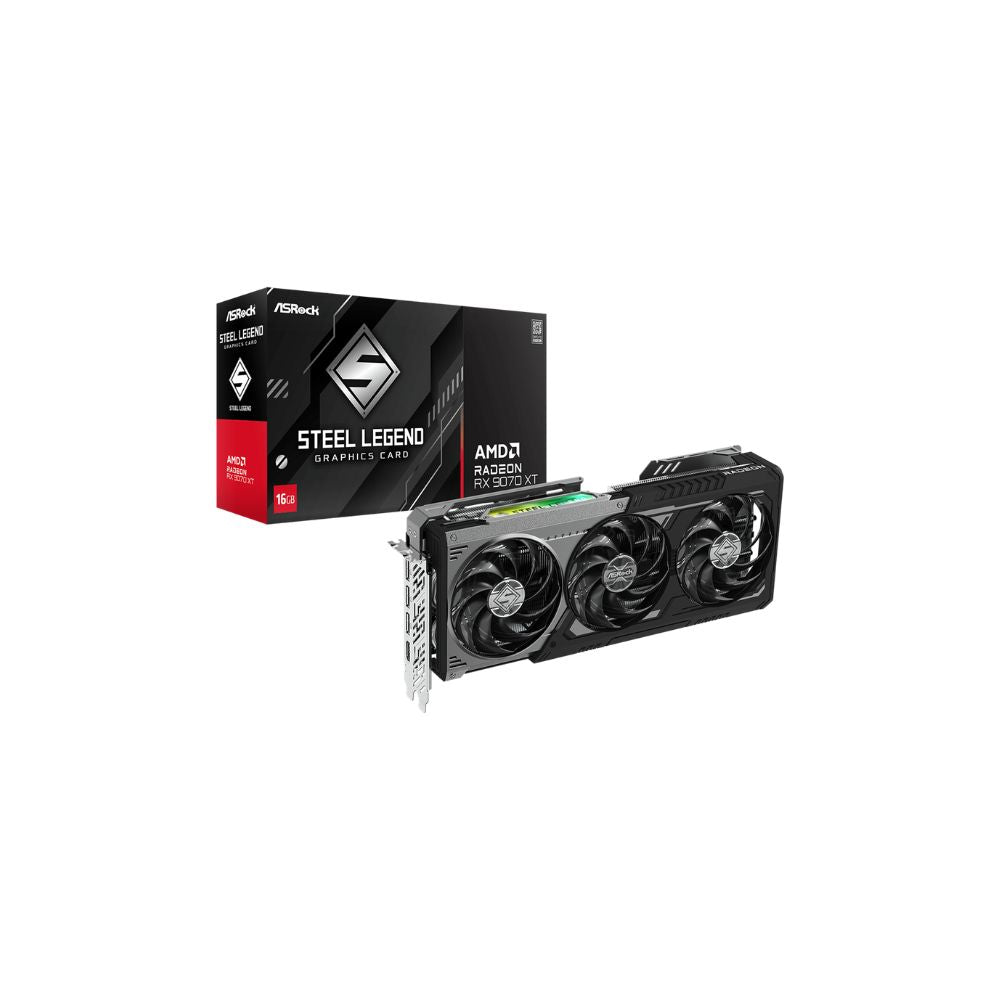 ASRock RX 9070 XT Steel Legend Dark 16 GB GDDR6 - Mansa Computers