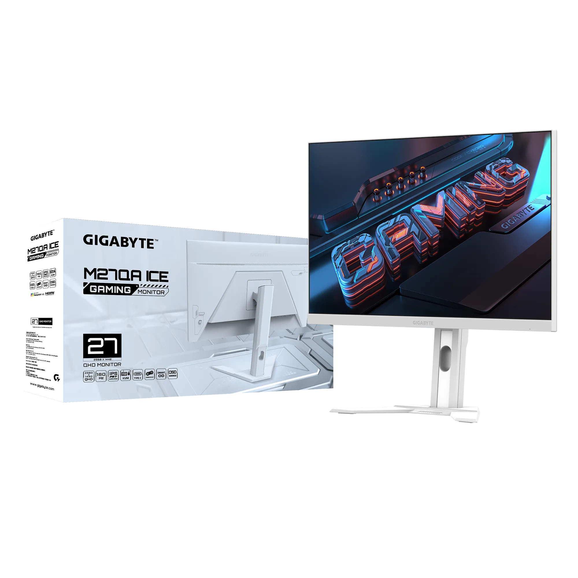 Gigabyte 27" M27QA ICE-EK 1440p QHD 180Hz IPS Monitor