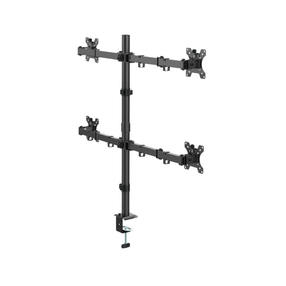 SS02-84 Quad Monitor Bracket (Single Pole) - Mansa Computers