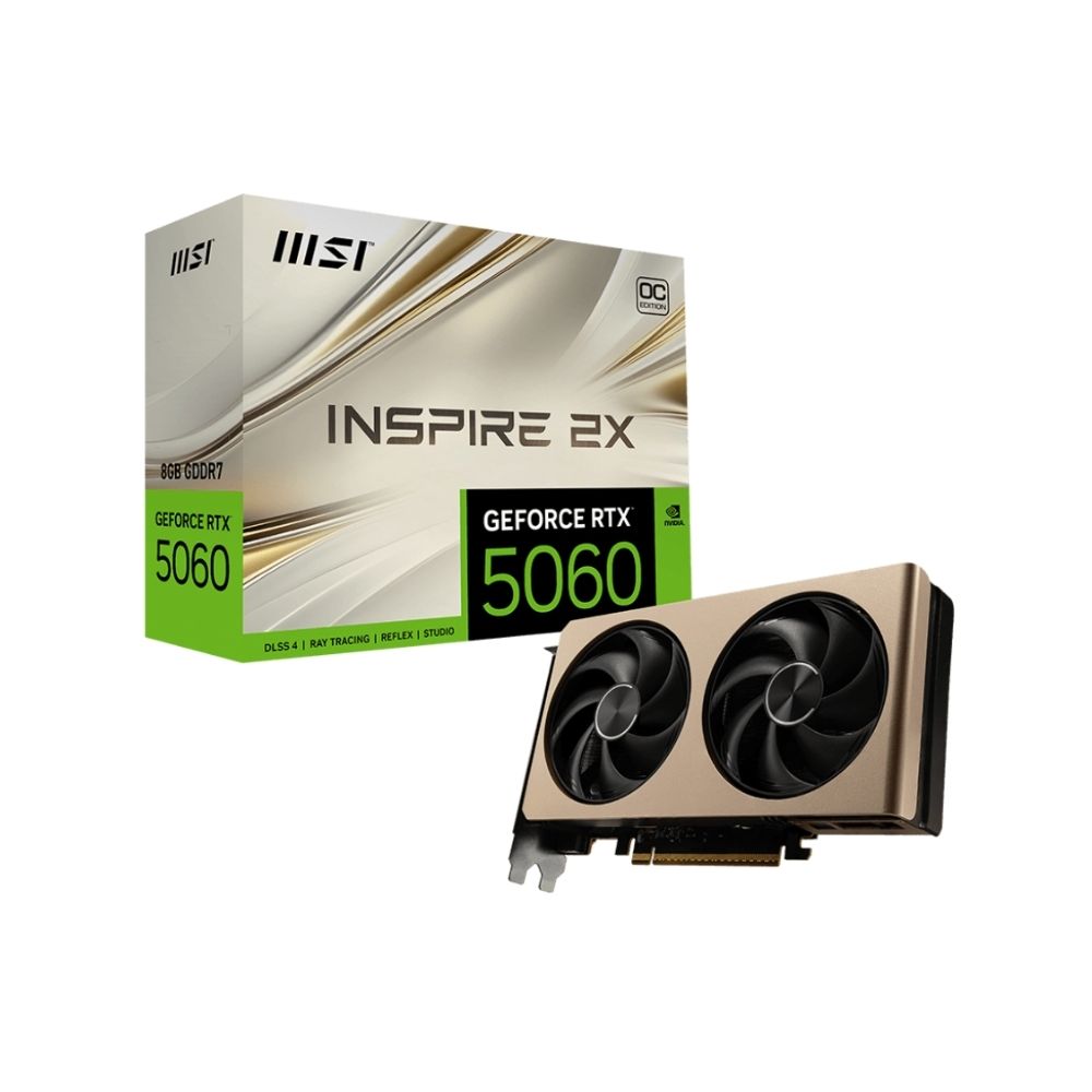 MSI RTX 5060 8G INSPIRE 2X OC Graphics Card - Mansa Computers
