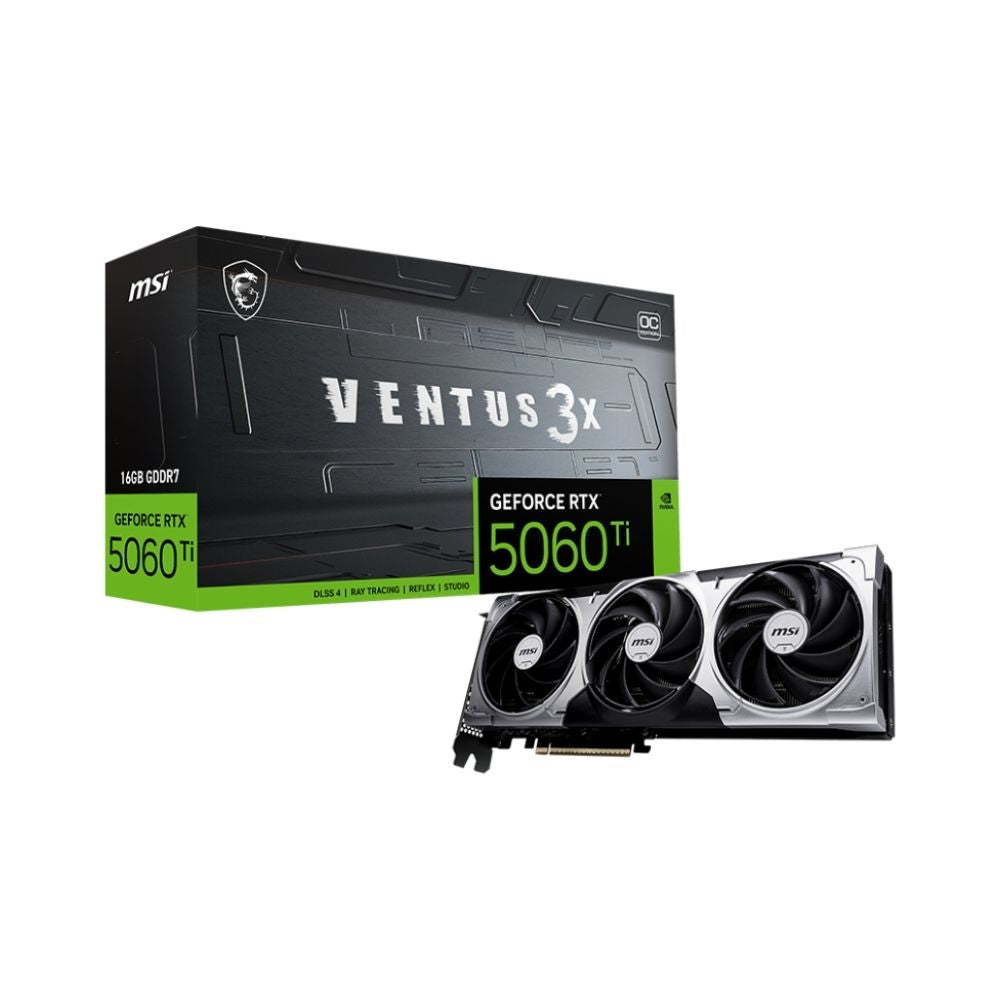 MSI RTX 5060 Ti 16G VENTUS 3X OC Graphics Card - Mansa Computers