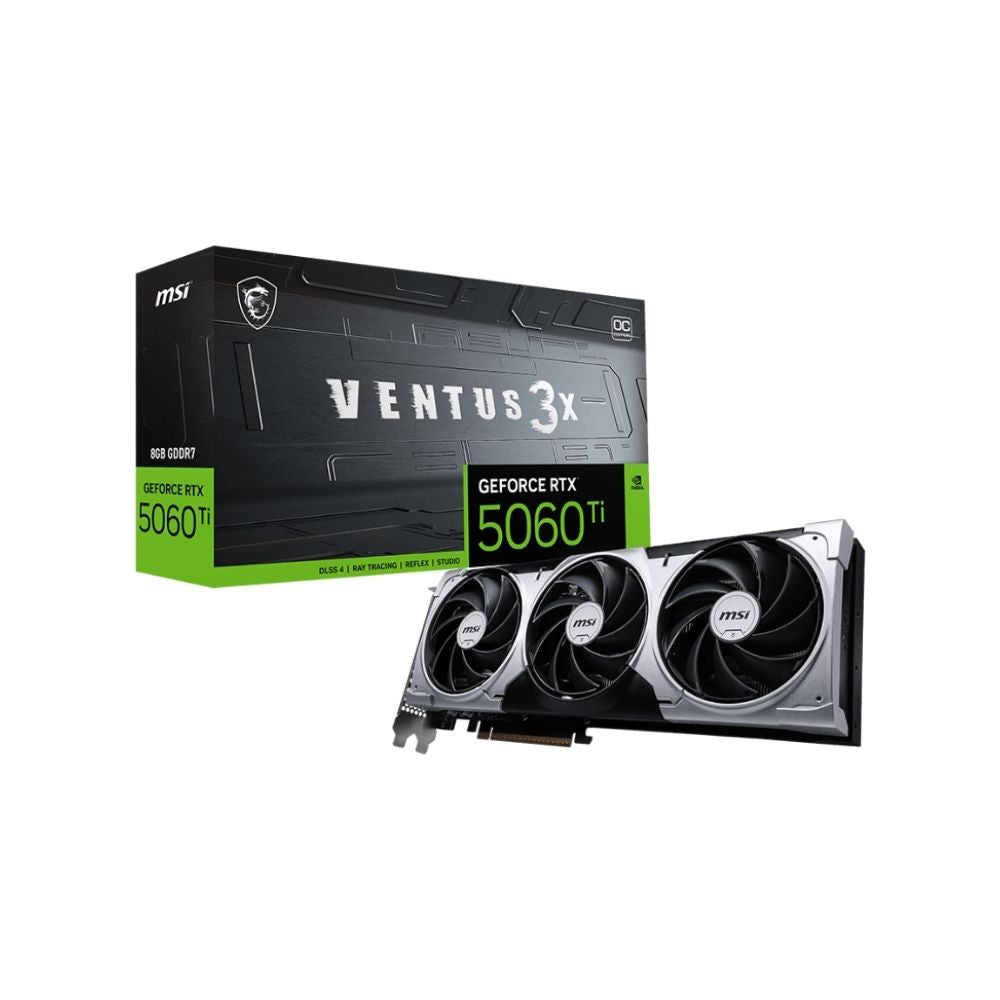 MSI RTX 5060 Ti 8G VENTUS 3X OC Graphics Card - Mansa Computers