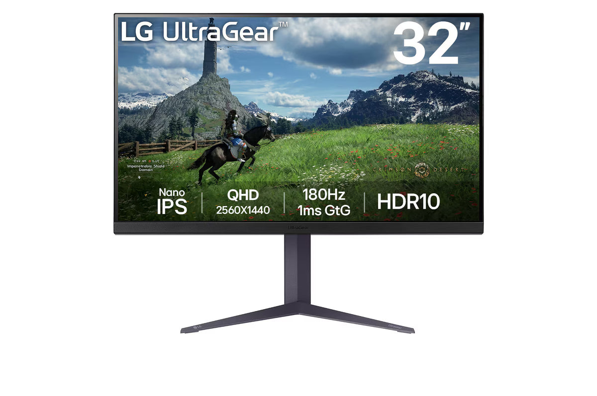 LG 32GS85Q-B 32” UltraGear QHD Nano IPS 2K 180Hz Gaming Monitor