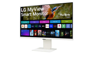 LG 32SR85U-W MyView 32” 4K UHD IPS Smart Monitor with webOS and built-in FHD webcam