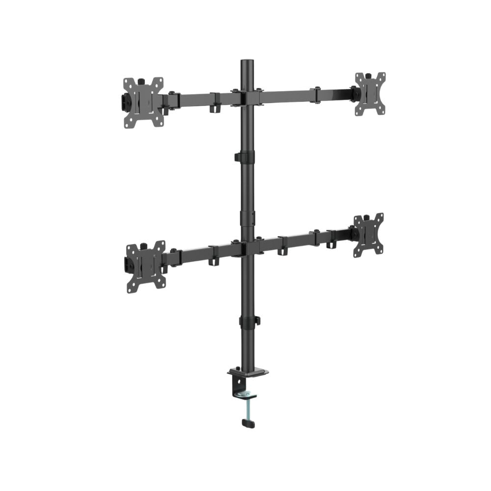 SS02-84 Quad Monitor Bracket (Single Pole) - Mansa Computers