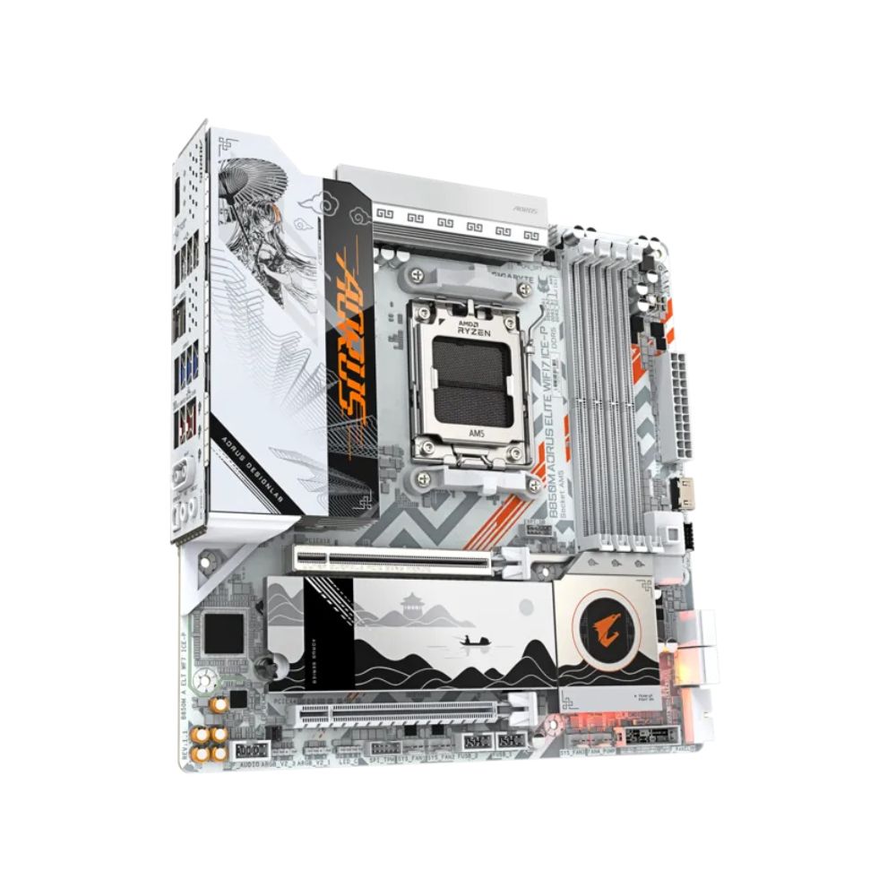 GIGABYTE B850M A ELT WF7 ICE-P - Compact AM5 Power