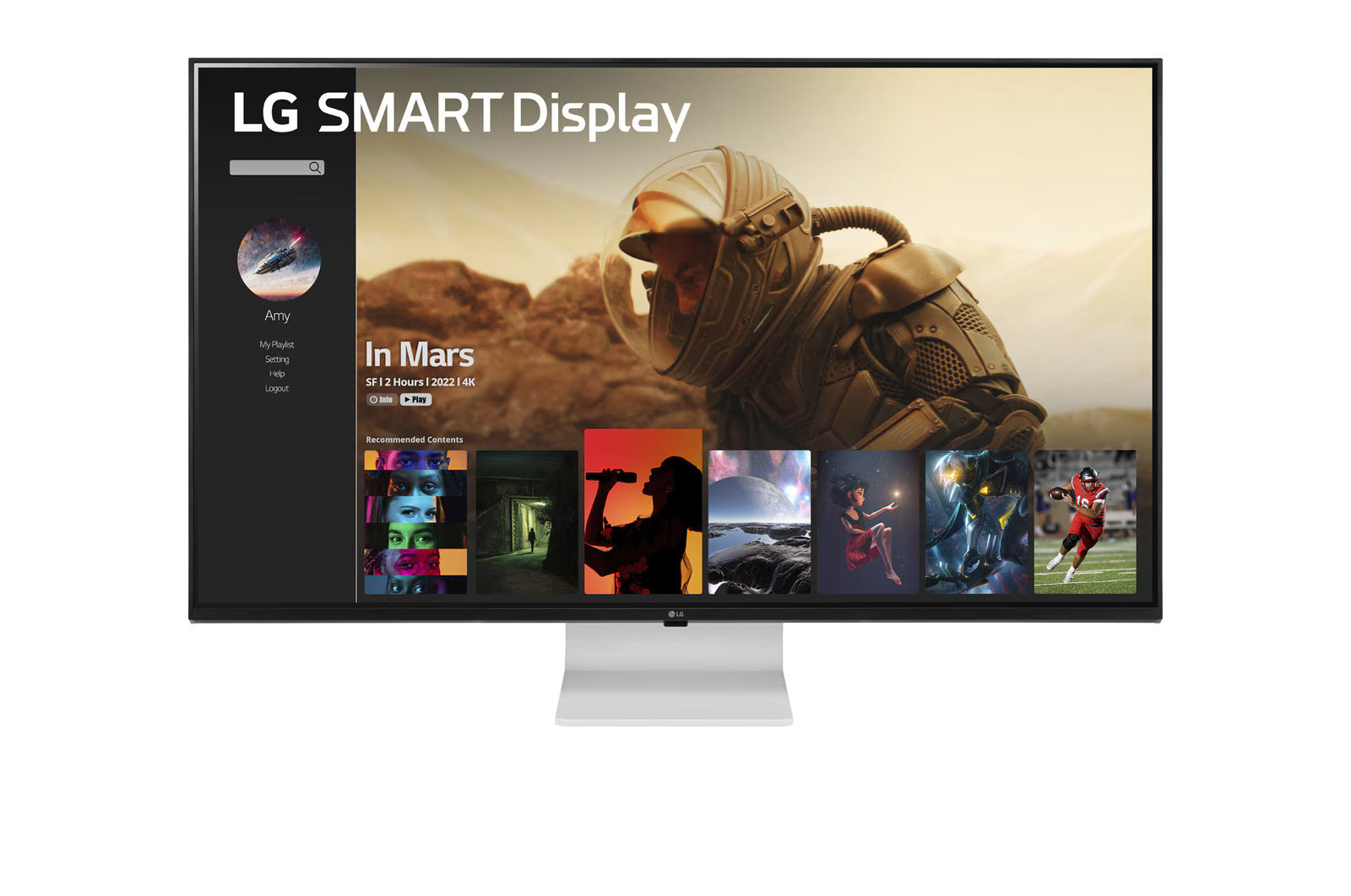 LG 43SQ700S-W UHD 4K 60Hz 43" Smart Monitor - Mansa Computers