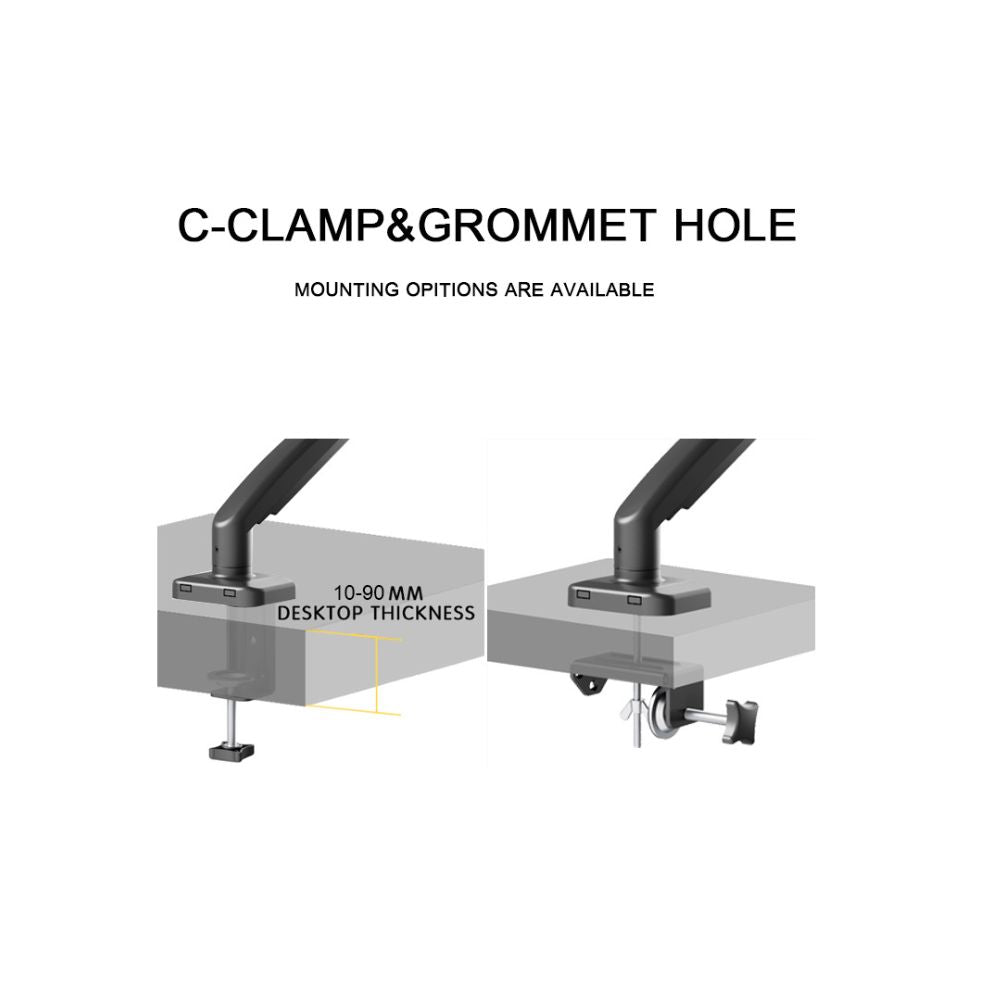 SG05-21 Single Monitor Arm (Mechanical Spring) - Mansa Computers