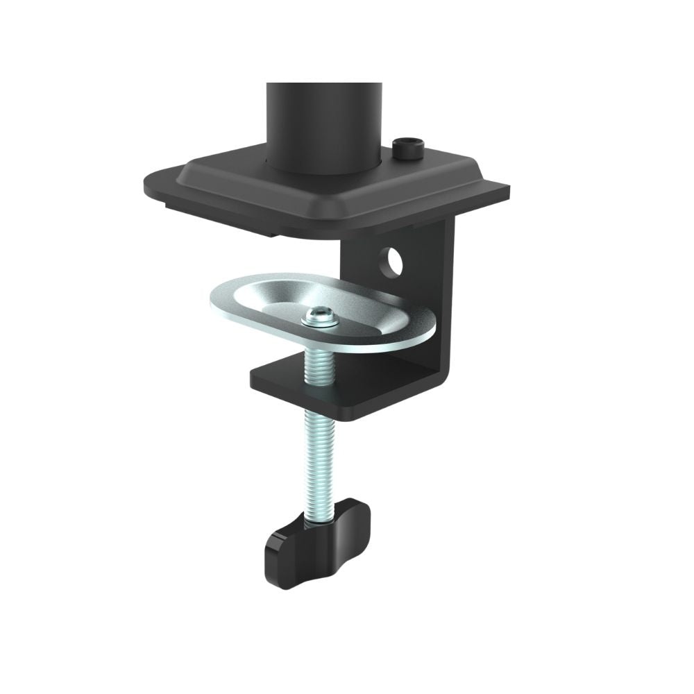 SS02-42DL Single Monitor Bracket with Laptop Mount (Single Pole) - Mansa Computers